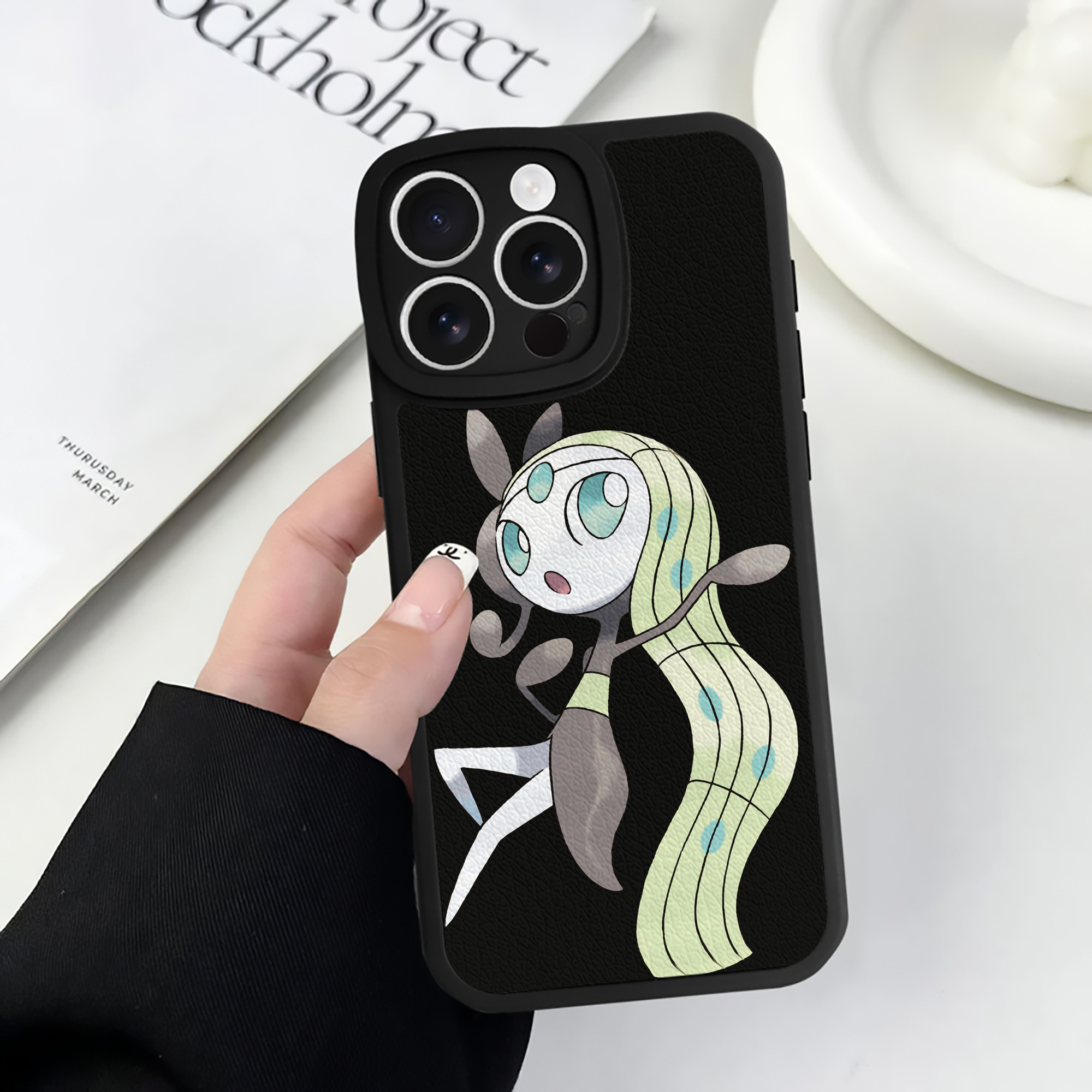 （画像用） ポケットモンスター Pokémon 【iPhone 16シリーズ対応】シリコンスマホケース（レザー調） 材質：シリコン